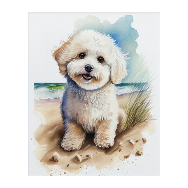 Bichon Frise Dog Art Painting (Front)