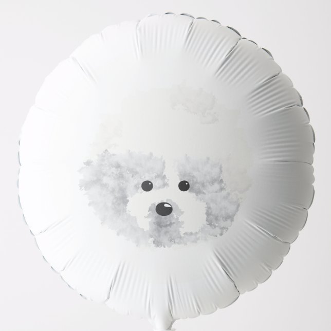 Bichon Frise  dog Balloon (Front)