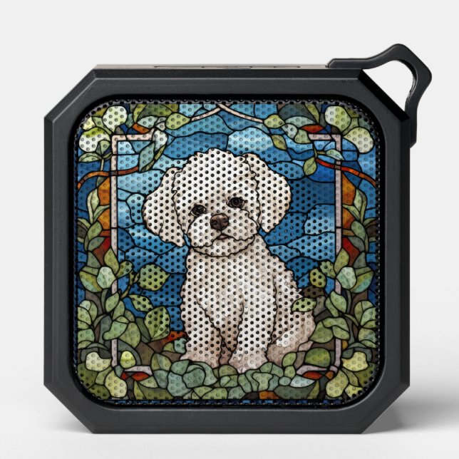 Bichon Frise Dog Bluetooth Speaker (Front)