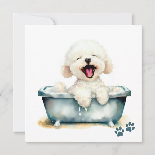 Bichon Frise Dog Card
