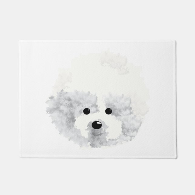 Bichon Frise  dog  Doormat (Front)