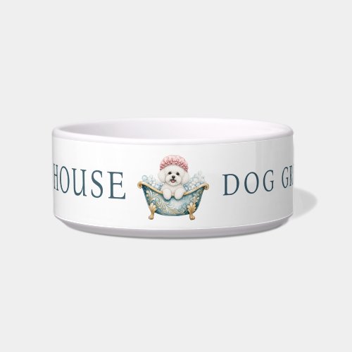 Bichon Frise Dog Grooming Salon Dog Bowl