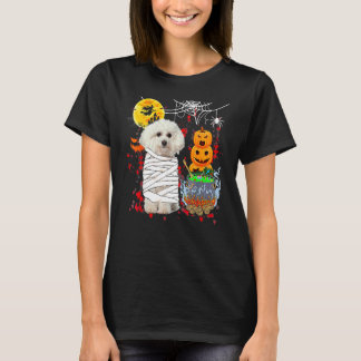 Bichon Frise Dog Halloween Costume Dog T-Shirt
