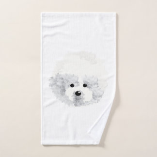 Bichon Frise dog Hand Towel