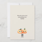 Bichon Frise Dog Happy Halloween Holiday Card (Back)