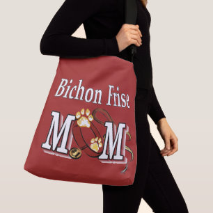 Bichon Frise Dog MOM Crossbody Bag