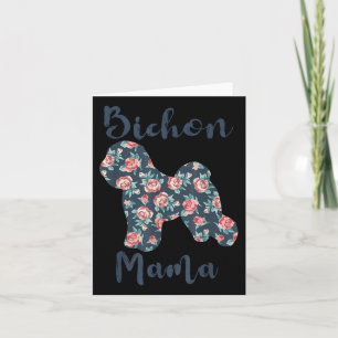 Bichon-frise Dog Mom Shirt Lover Mama Mothers Day  Card