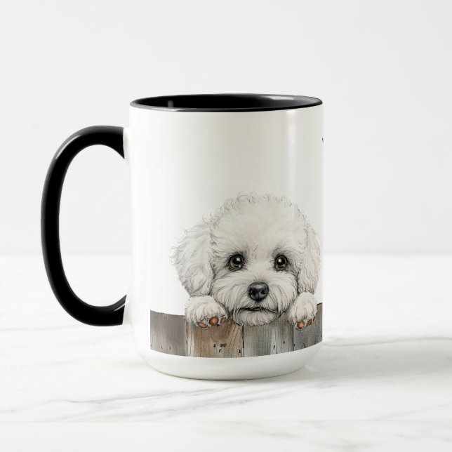 Bichon Frise Dog Mug (Left)