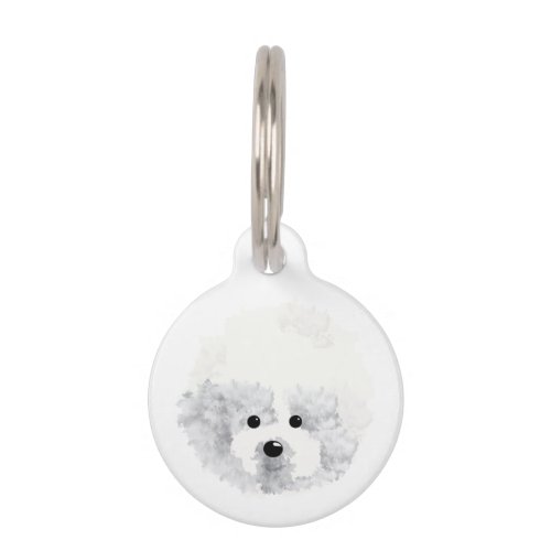 Bichon Frise  dog Pet ID Tag