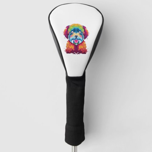 Bichon Frise Dog Pop Art Golf Head Cover