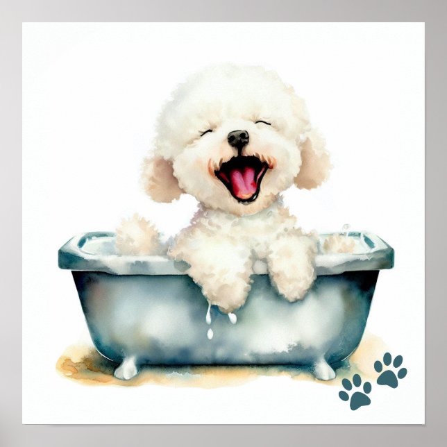 Bichon Frise Dog Poster (Front)