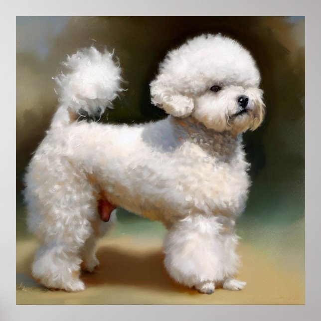Bichon Frise Dog  Poster (Front)