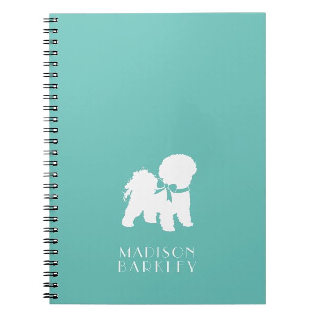 Bichon Frise Dog Puppy Notebook (Front)