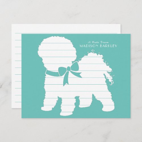 Bichon Frise Dog Puppy Thank You Card