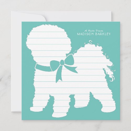 Bichon Frise Dog Puppy Thank You Card