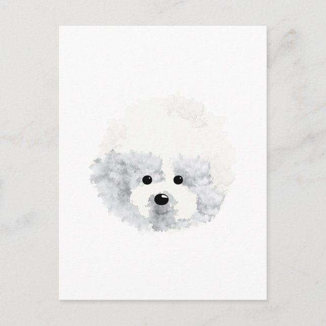 Bichon Frise  dog Thank You Card (Front)