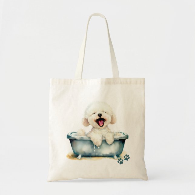 Bichon Frise Dog Tote Bag (Front)