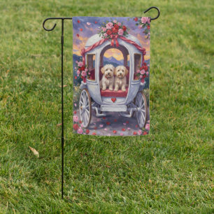 Bichon Frise Dog Valentine's Day Garden Flag