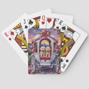 Bichon Frise Dog Valentine's Day Poker Cards