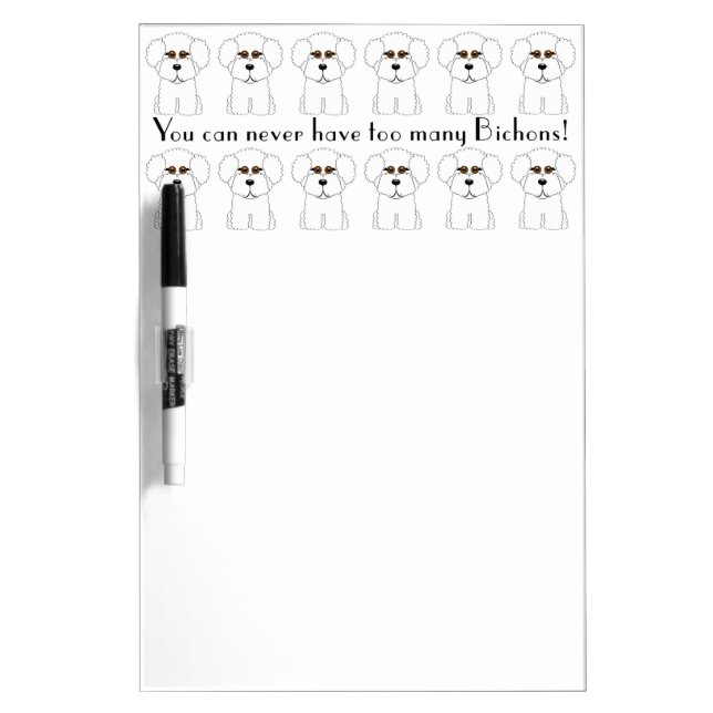 Bichon Frise Dry Erase Board (Front)