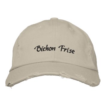 Bichon Frise Embroidered Baseball Cap by toppings at Zazzle
