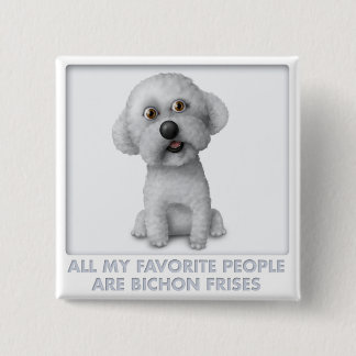 Bichon Frise Favorite Pinback Button