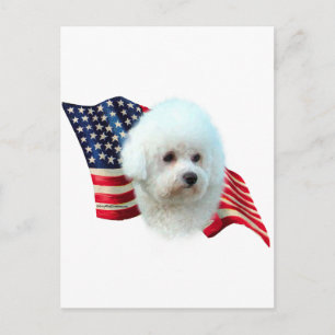 Bichon Frise Flag Postcard