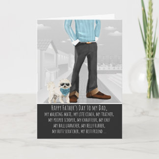 Bichon Frise from the Dog Father's Day Card
