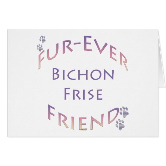 Bichon Frise Furever Cards (Front Horizontal)