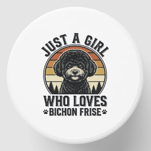 Bichon Frise Girl Vintage Dog Lover Shirt_1 Mini Candle Favors