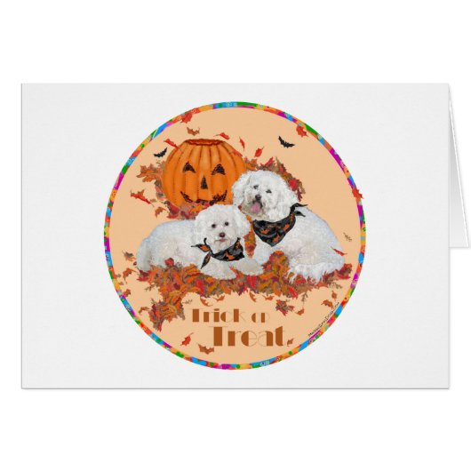 Bichon Frise Halloween (Front Horizontal)
