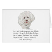 Bichon Frise Keepsake FEMALE (Front Horizontal)