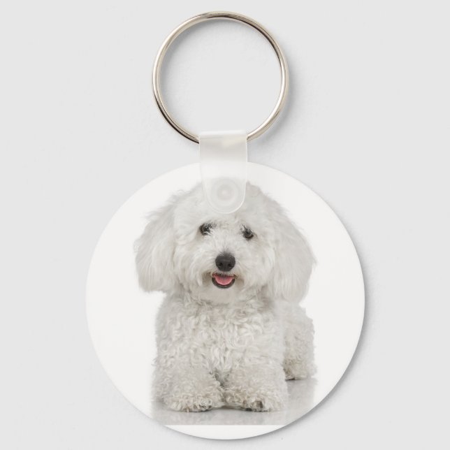 Bichon Frise Keychain (Front)