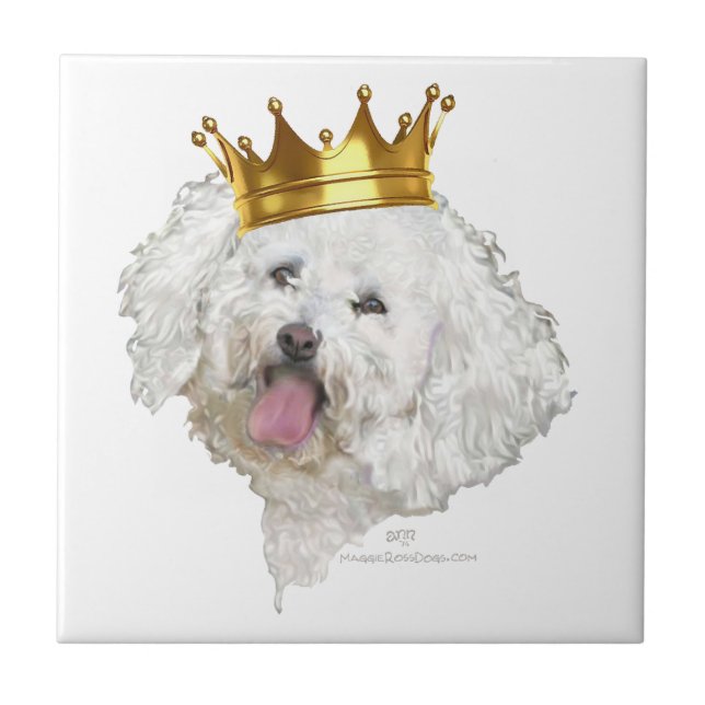 Bichon Frise King Tile (Front)