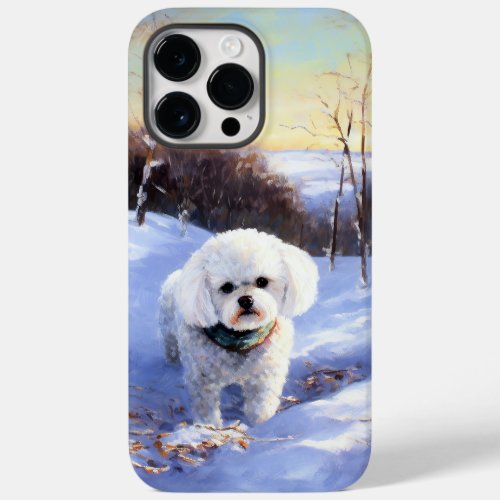 Bichon Frise Let It Snow Christmas  Case_Mate iPhone 14 Pro Max Case
