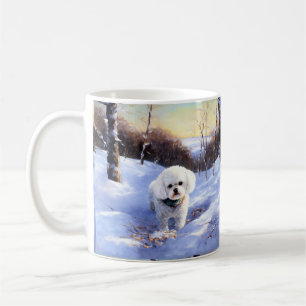 Bichon Frise Let It Snow Christmas Coffee Mug