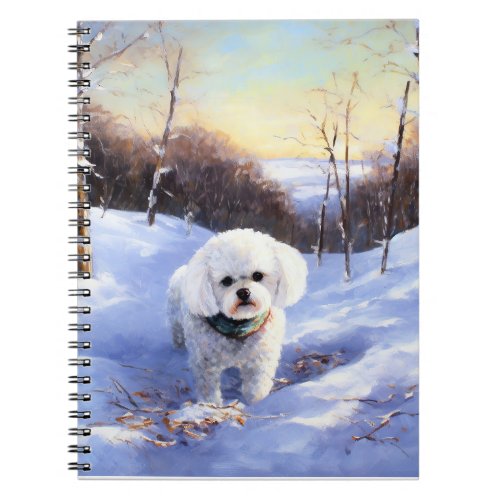 Bichon Frise Let It Snow Christmas  Notebook