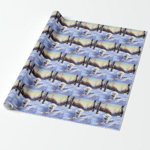 Bichon Frise Let It Snow Christmas  Wrapping Paper