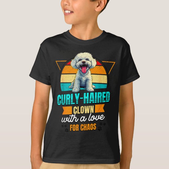 Bichon Frise Lover Funny Bichon Frise Retro  T-Shirt (Front)