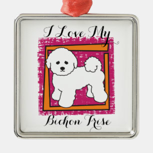 BICHON FRISE METAL ORNAMENT