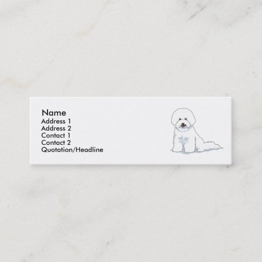 Customizable Bichon Frise Business Card Templates