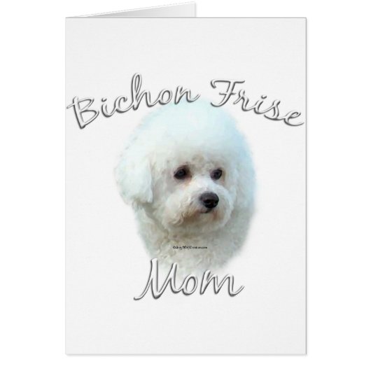 Bichon Frise Mom 2 Cards (Front)