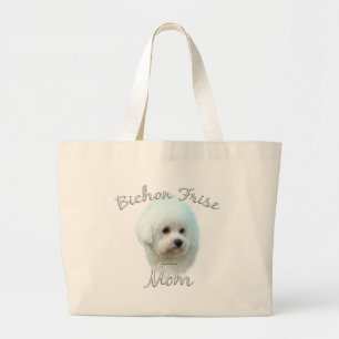 Bichon Frise Mom 2 Large Tote Bag