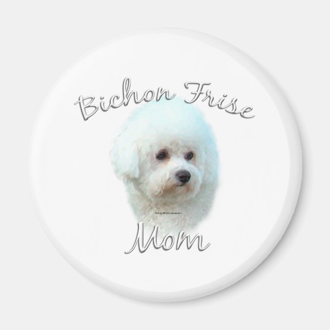 Bichon Frise Mom 2 Magnet (Front)