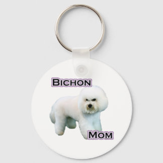 Bichon Frise Mom 4 - Keychain