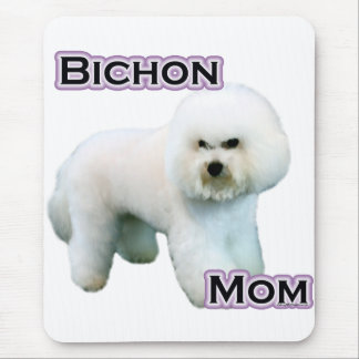 Bichon Frise Mom 4 Mouse Pad