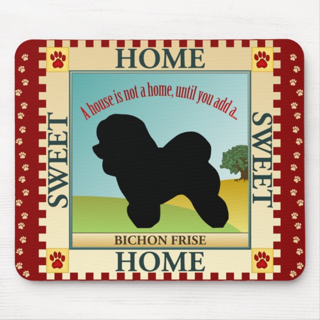 Bichon Frise Mouse Pad (Front)