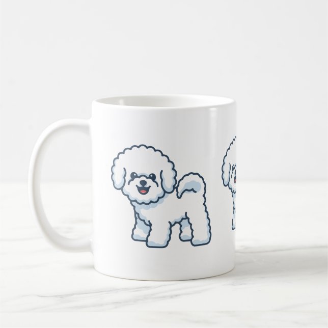Bichon Frise mug (Left)