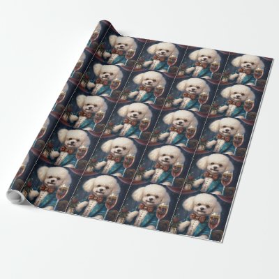 Bichon Frise New Year  Wrapping Paper