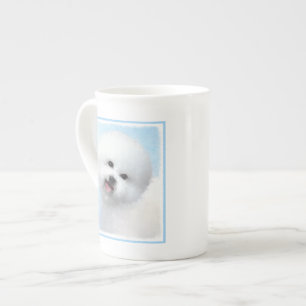 Bichon Frise Painting - Cute Original Dog Art Bone China Mug